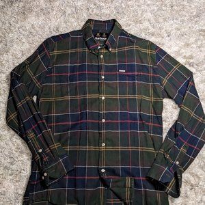 Barbour flannel in classic tartan pattern size Medium